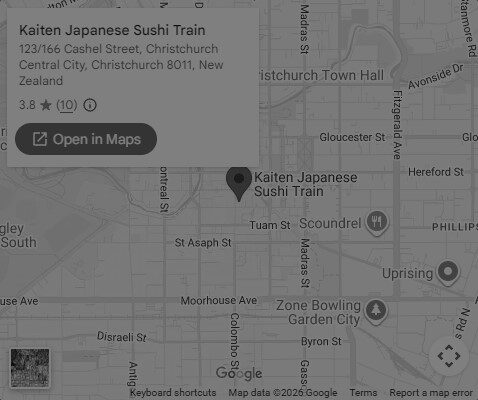 Darkened image of Kaiten on Google Maps