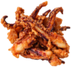 Crispy fried squid tentacles