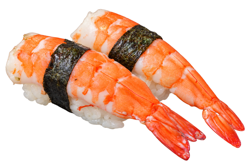 Prawn Nigiri with Nori
